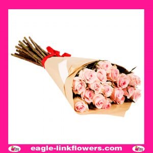 Light Pink Roses Bouquet - Monofloral Bouquets