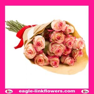Pink Roses Bouquet - Monofloral Bouquets