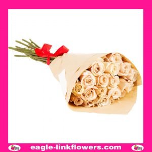 Cream Roses Bouquet - Monofloral Bouquets
