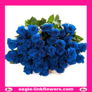 Dyed Roses Blue