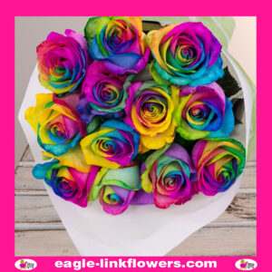 Dyed Roses Rainbow